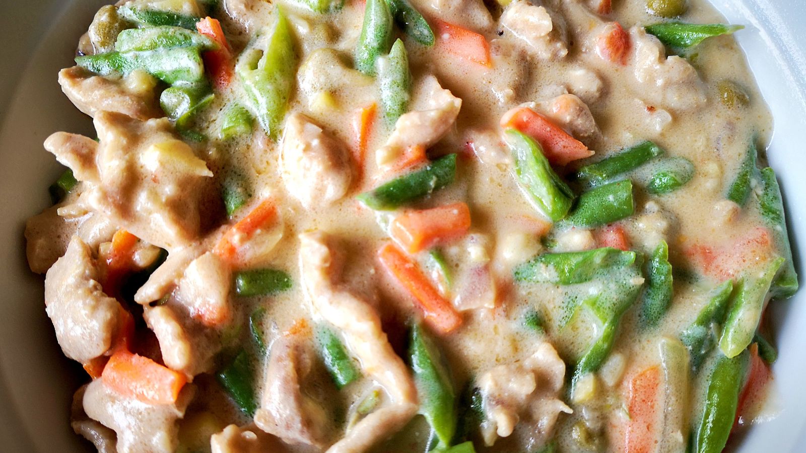 Bicol Express with coconut milk.